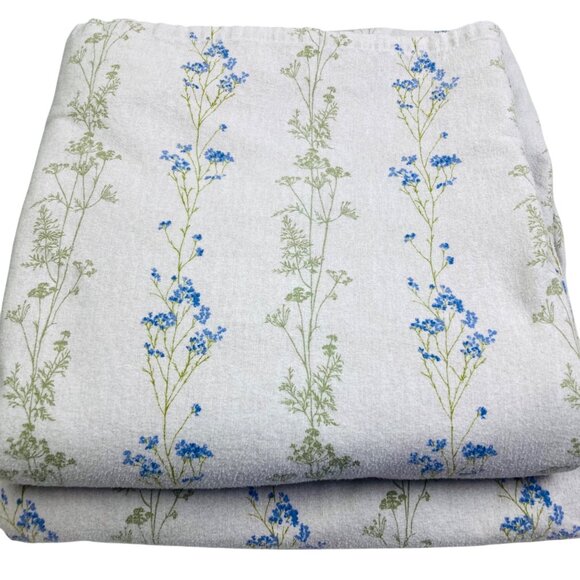 Vintage Whimsical Cotton Flannel Sheet Set Twin Bedding Portugal Cottagecore - Picture 3 of 4